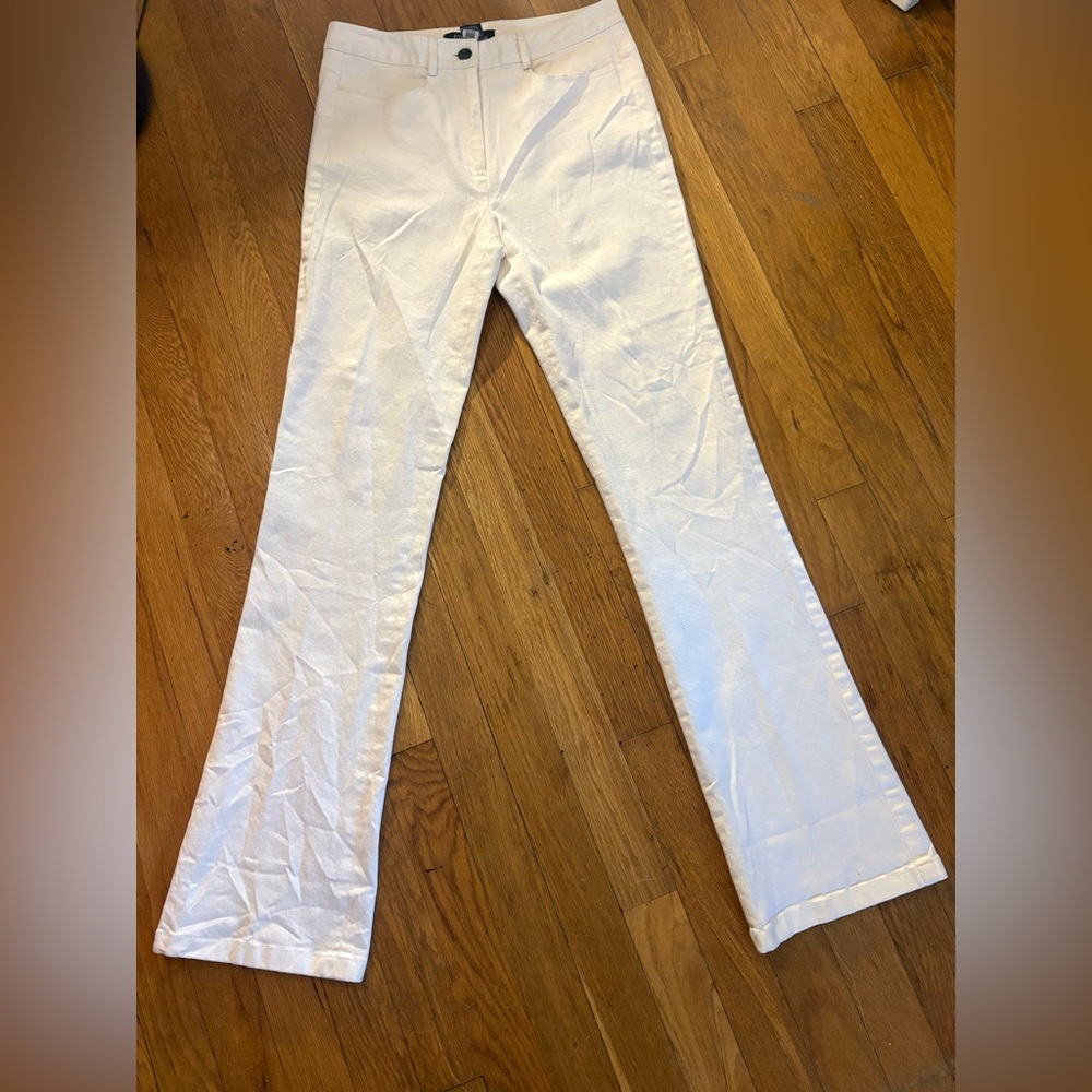 ETCETERA white micro flare jeans